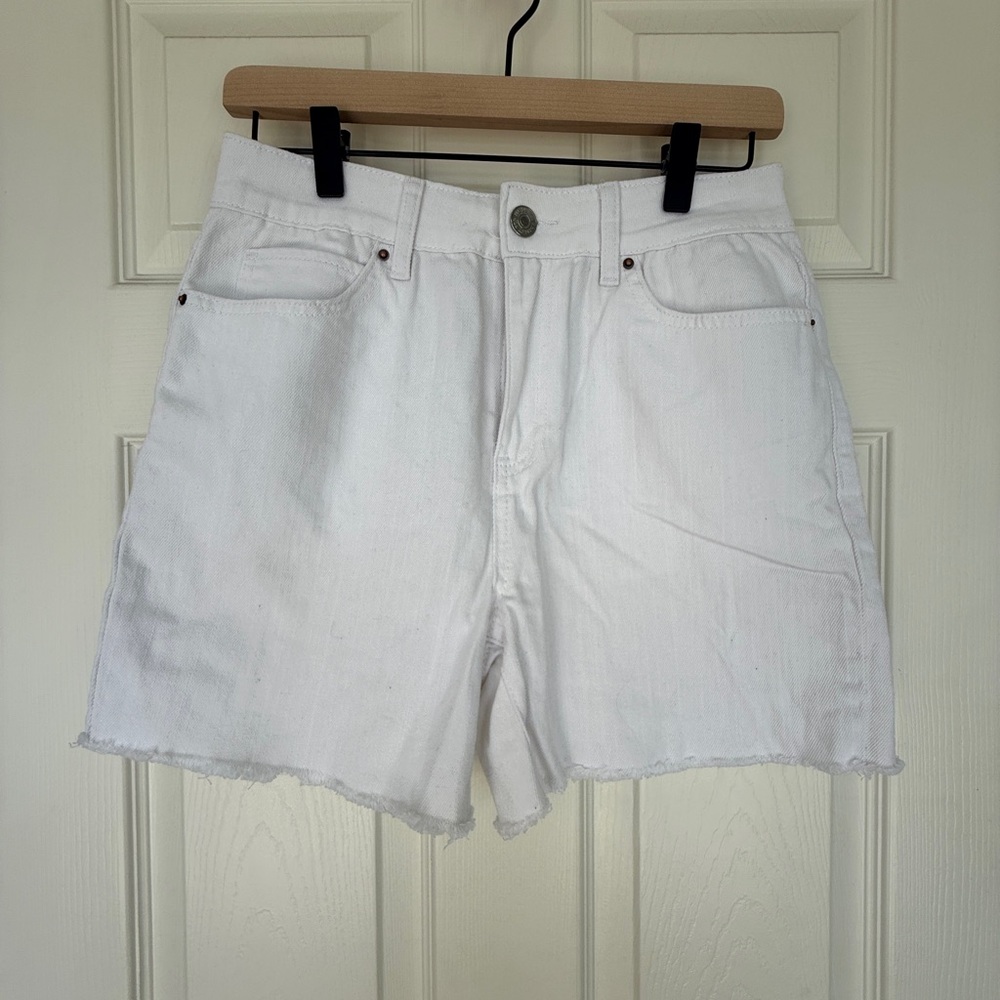 Royalty For Me High-Rise White Denim Shorts - Size 4